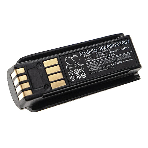 vhbw batterie compatible avec Motorola MT2070, MT2090, MT2000 scanner de code-barres POS (2400mAh, 3,7V, Li-Ion)