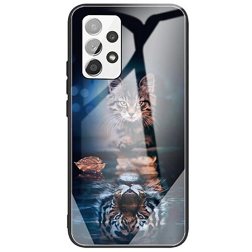 Coque en TPU anti-rayures, antichoc chat et tigre pour votre Samsung Galaxy A53 5G