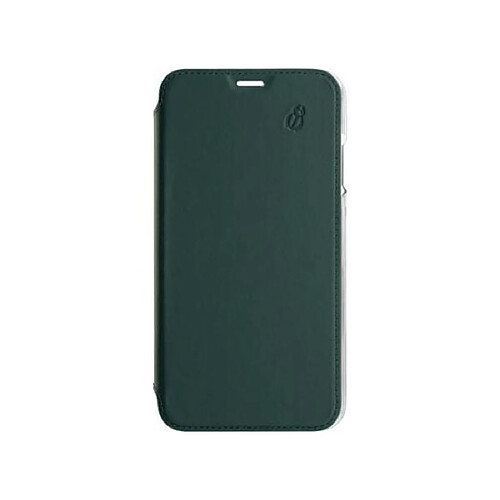 BEETLECASE Étui Folio pour Apple iPhone 11 Pro en Cuir avec Dos Transparent et Porte-Cartes Vert foncé