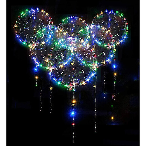 Universal 20 ballons LED ballons de gaz brillant, ballon de cymbale coloré