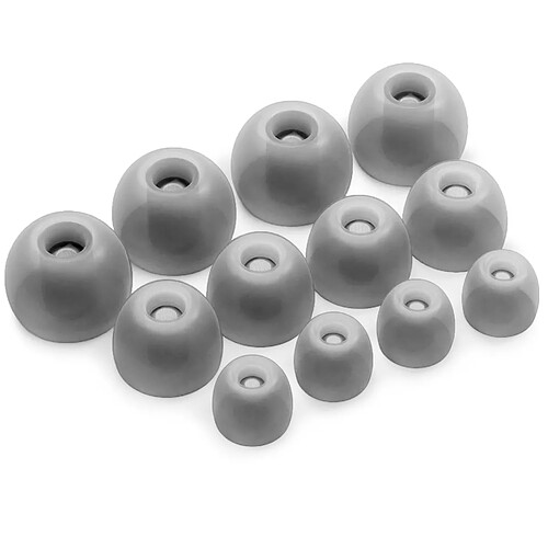 OKULI 12 x Écouteurs en Silicone Embouts d'oreilles pour Samsung Galaxy Buds 2 Casque Écouteurs en Noir