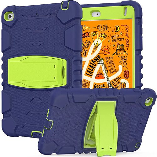 Coque en TPU avec béquille Bleu marine/citron vert pour votre iPad mini (2019) 7.9 pouces/mini 4