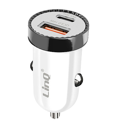 LinQ Chargeur Voiture 38W Blanc