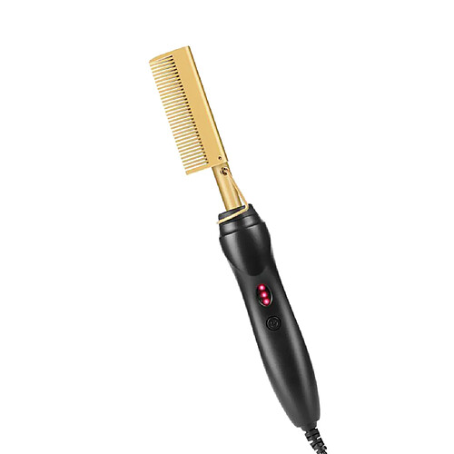 Lisseur à Cheveux Peigne Chaud Peigne à Lisser Chauffant électrique Brosse US Plug