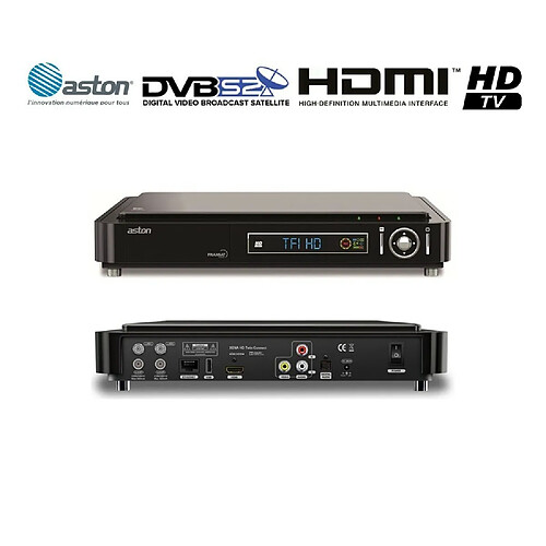 Décodeur satellite Double Tuner Fransat Connect ASTON XENA TWIN HD - PVR READY HDMI Chaînes TNT GRATUITES 2 Lecteurs de carte