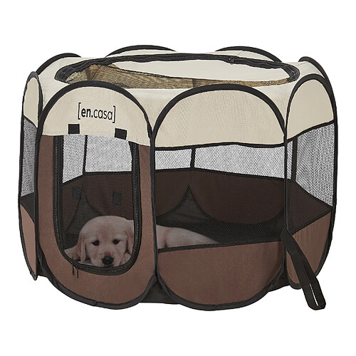 Parc pliable Telford pour animaux de compagnie 43 x 74 x 74 cm [en.casa]