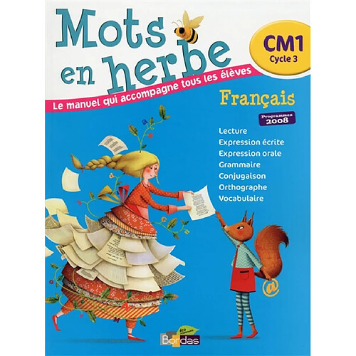 Mots en herbe, français, CM1, cycle 3 : le manuel qui accompagne tous les élèves · Occasion