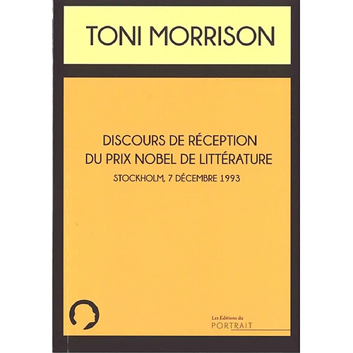 Discours de réception du prix Nobel de littérature : Stockholm, 7 décembre 1993 · Occasion