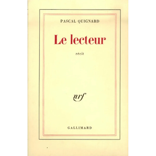 Le lecteur · Occasion