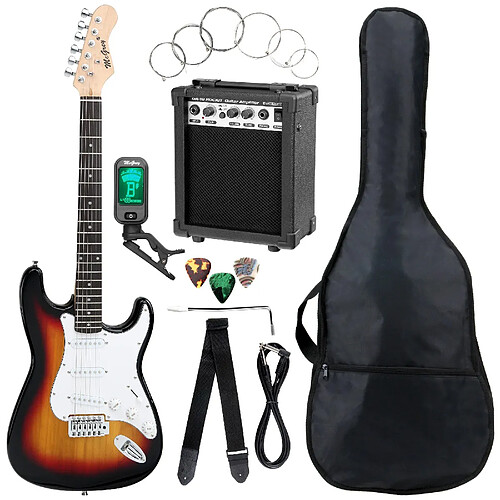 McGrey Rockit guitare électrique ST set complet sunburst