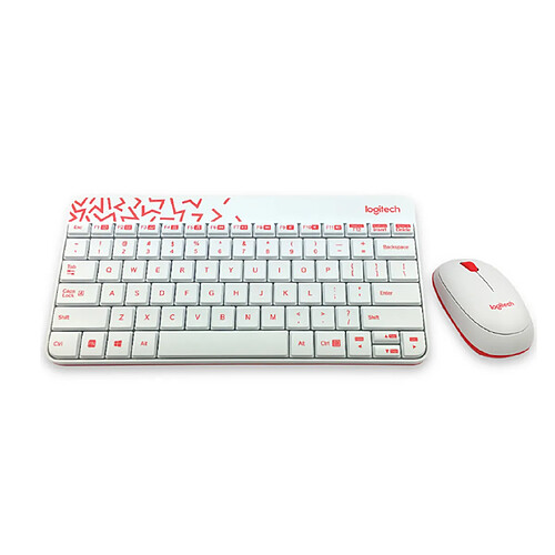 YP Select Costume de clavier et de souris sans fil Mini costume de souris pour ordinateur portable mince - Blanc