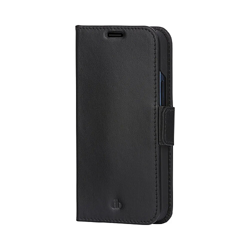 DBRAMANTE1928 Étui Folio pour iPhone 13 Pro en Cuir Copenhagen avec Porte-Cartes Noir