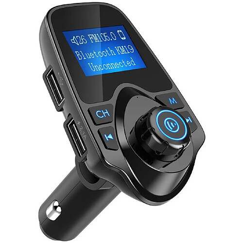 1.44 ""Bluetooth Car FM Radio Voltmeter Dual USB Charger Kit