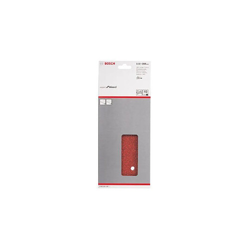 BOSCH Feuilles abrasives C430 pour ponceuse vibrante - 14 trous - Pack de 10 - 115 x 280 mm - Grain 40