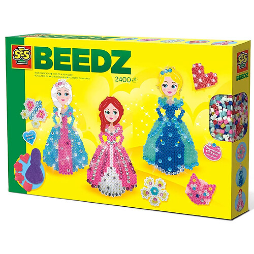 SES Creative Perles à repasser Beedz : Princesses avec diamants