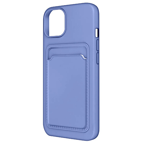 Coque iPhone 12 et 12 Pro Silicone Souple Porte-carte Forcell Violet