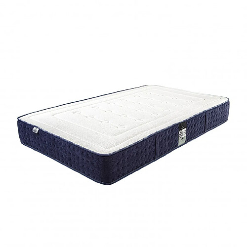 LUXURY LITERIE Matelas Nuage (24cm) mousse haute densité, mi-ferme, face été/hiver + oreiller, 90x190cm