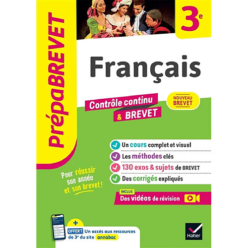 Français 3e : contrôle continue & brevet : nouveau brevet · Occasion