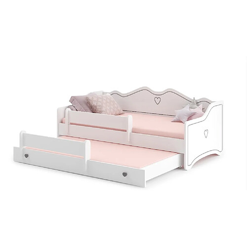 Kobi Lit enfant Emma + gigogne160x80 S avec matelas