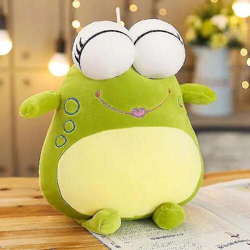 Universal 50 cm Simulation Frog Farged Toy, oreiller de couchage doux et mignon, PP Cotton Plux Baby Pillow (vert)