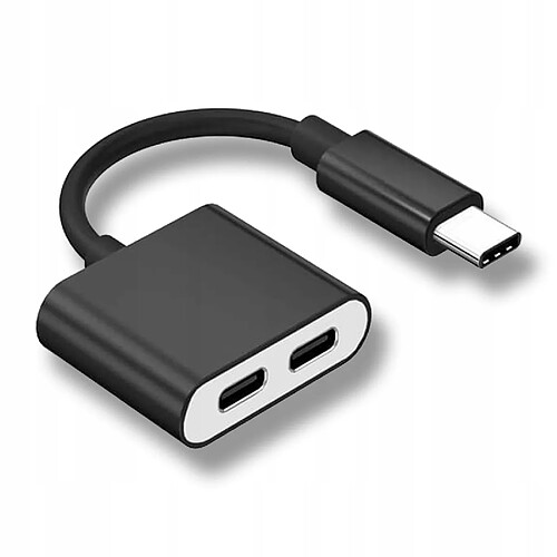 GUPBOO Adaptateur de charge et audio 2 en 1 USB-C vers 2x USB-C,JL1730