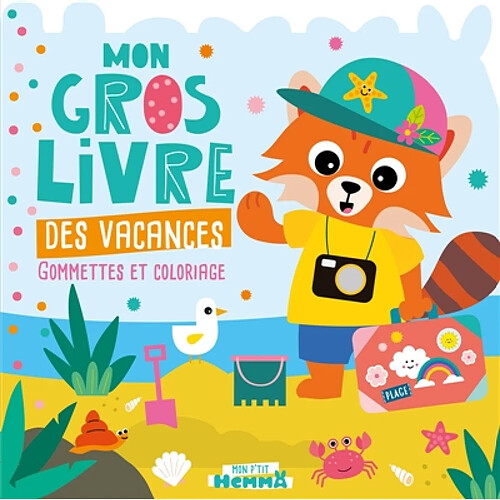 Mon P'tit Hemma : Mon gros livre des vacances (Panda roux plage)