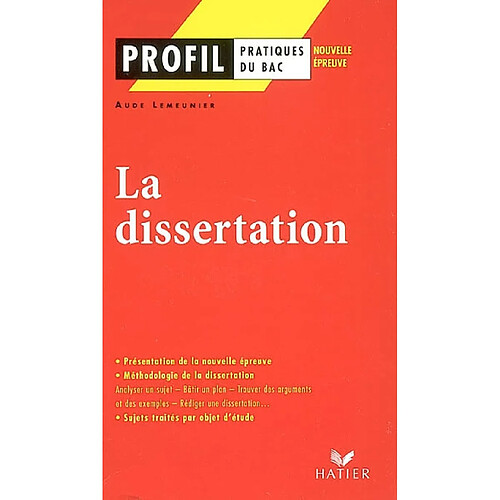 La dissertation · Occasion