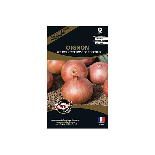 Sanrival Graines potagères premium oignon Keravel type Roscoff