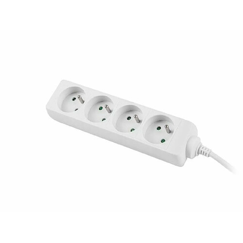 Lanberg Power strip 1.5m, white, 4 sockets, cle made of solid copper