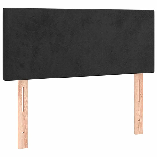 Maison Chic Tête de lit moderne pour chambre - Décoration de lit Noir 90x5x78/88 cm Velours -MN87574