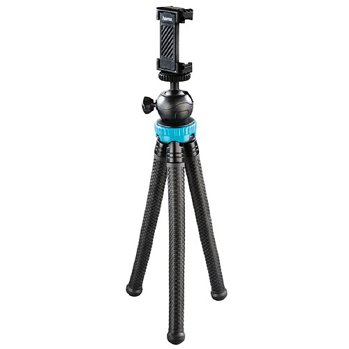 HAMA Trépied "FlexPro" pour smartphone, GoPro et appareils photo, 27cm,bleu