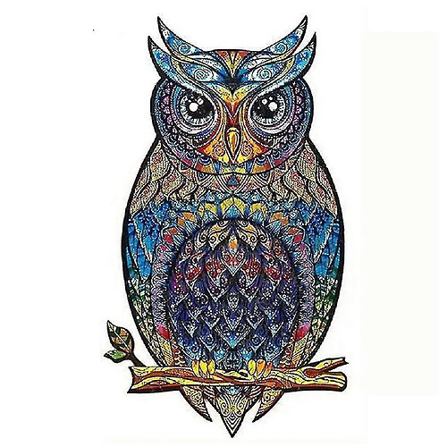 Universal Puzzle 3D en bois taille A4 Puzzle pour adultes et enfants 10 + (Hibou 21x35cm A4 1)