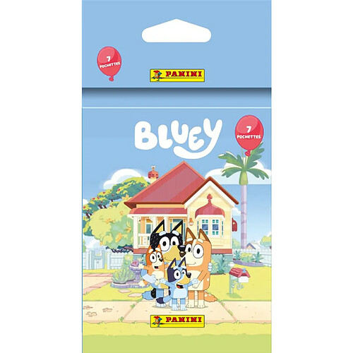 Cartes à collectionner Panini Blister 7 pochettes Bluey