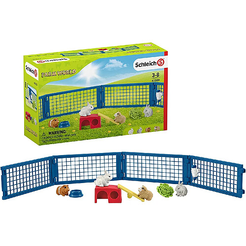 Schleich Farm World - Maison pour lapins et cochons d'Inde