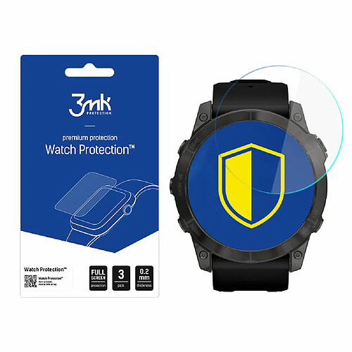 Max Protection Garmin Fenix 7 - 3mk Watch Protection v. FlexibleGlass Lite