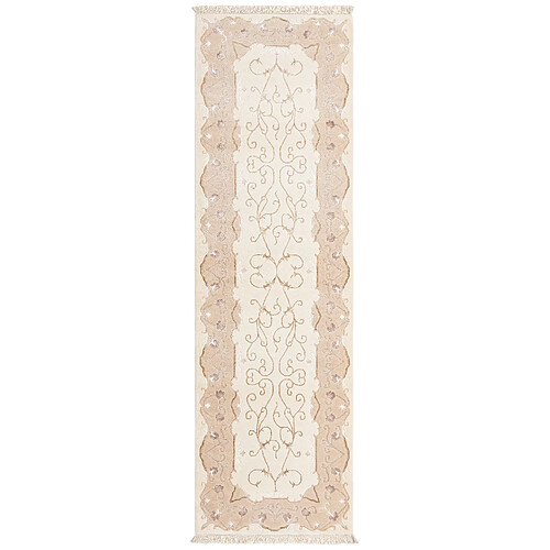 Vidal Tapis de couloir en laine 295x89 beige Darya