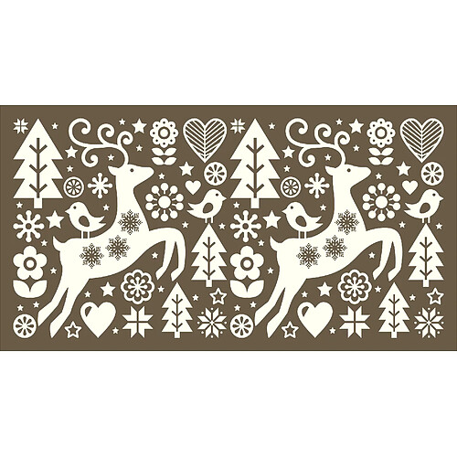 Alter Chemin de cuisine, 100% Made in Italy, Tapis antitache avec impression numérique, Coulisse antidérapante et lavable, Modèle nordique - Chantelle, cm 100x52