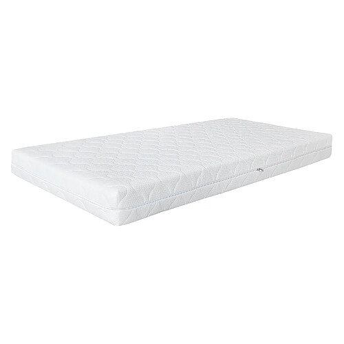 ML-Design Matelas Enfant 90x200 cm, Orthopédique, 7 Zones, Mousse Froid, Certifié Oeko Tex, Housse Amovible Lavable Fermeture Éclair, Hypoallergénique Antibactérien/Teste Substances Nocives, 23 kg/m³