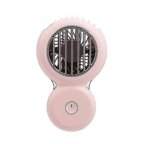 Mini Ventilateur de Cou Ventilateur Rechargeable Usb Ventilateur Portable d'Été Ventilateurs Personnels Portables Pour (rose)