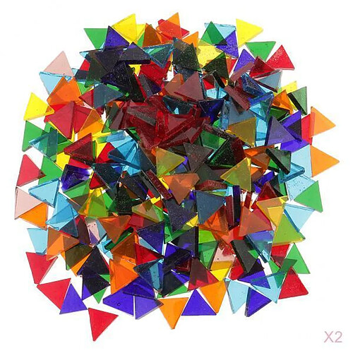 Mosaïque en Verre, Taille de 14mm, Couleurs Assorties, 320g