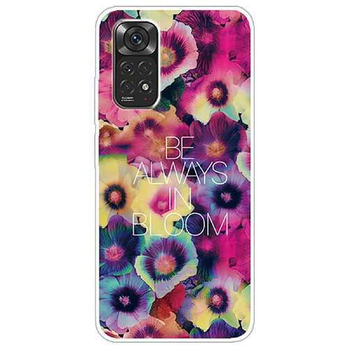 Coque en TPU antichoc, anti-rayures fleurs colorées pour votre Xiaomi Redmi Note 11S 4G/Redmi Note 11 4G (Qualcomm)