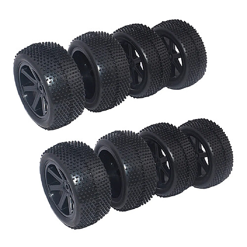 1/10 Voiture De Course Buggy 12mm Moyeu Roues Et Pneus 8 Pièces Pour HSP HPI Redcat