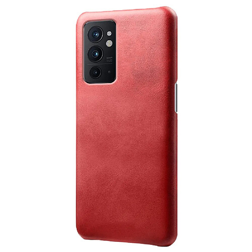 Coque en TPU + PU KSQ léger, rouge pour votre OnePlus 9RT 5G