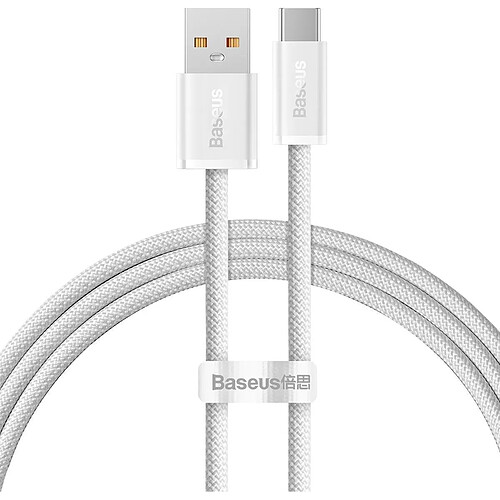 Baseus USB-A - USB-C 1 m Blanc (CALD000602)