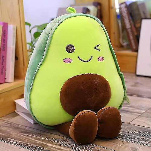 Universal Jouet en peluche en peluche mignon avocat, coussin de fruits de poupée rempli 85 cm