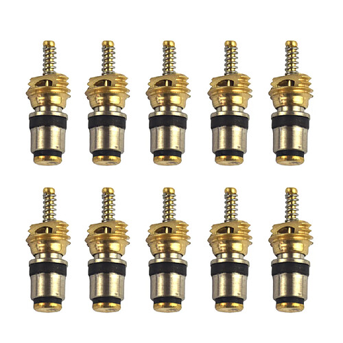 10Pc A / C Voiture Valve Climatisation Noyau En Laiton - Universel