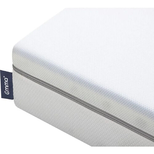 Emma NLEMAON090200CAC Matelas 90x200cm 7 Zones Housse Thermorégulatrice Mousse Blanc