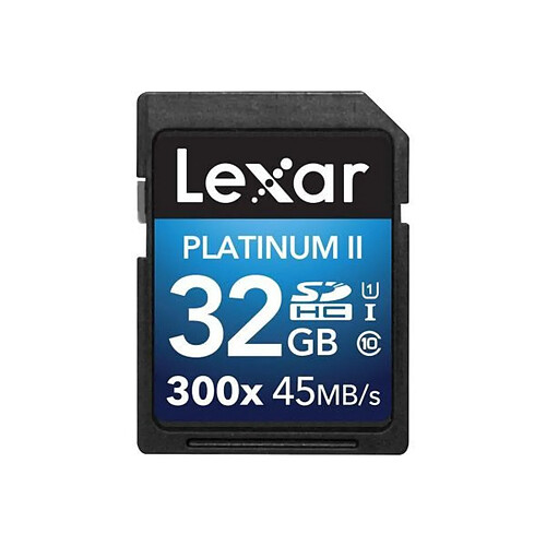 Carte mémoire SD LEXAR Premium II SD 32Go Class 10 300X