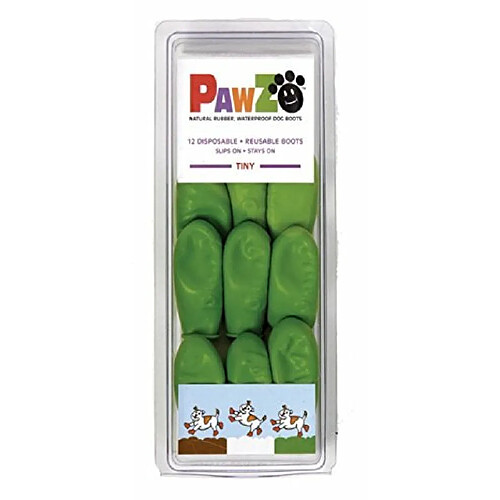 Pawz Bottes pour Chien Petit (12) Vert (Vert Citron) Tiny