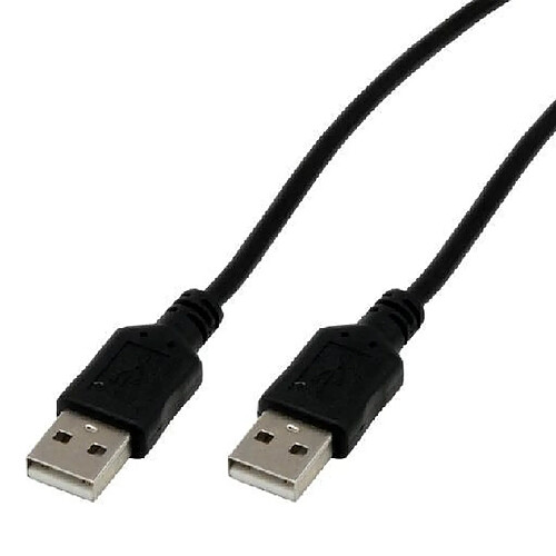 MCL Câble USB 2.0 MCL type A / A mâle 5m Noir